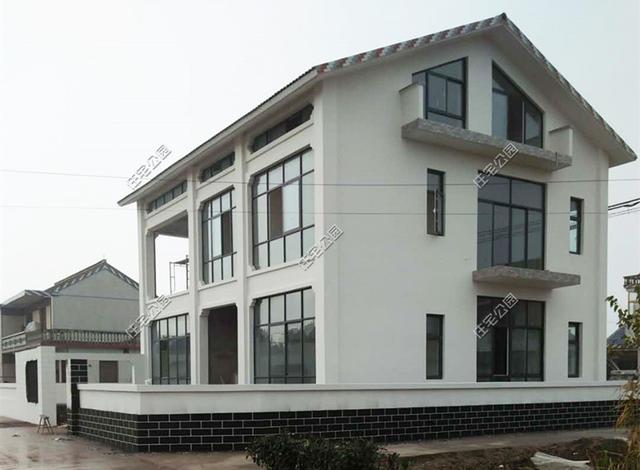 三層中式養老小別墅設計圖，62萬交給專業施工隊，帶施工圖和效果圖。