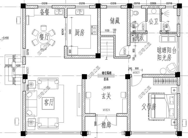 三層中式養老小別墅設計圖，62萬交給專業施工隊，帶施工圖和效果圖。