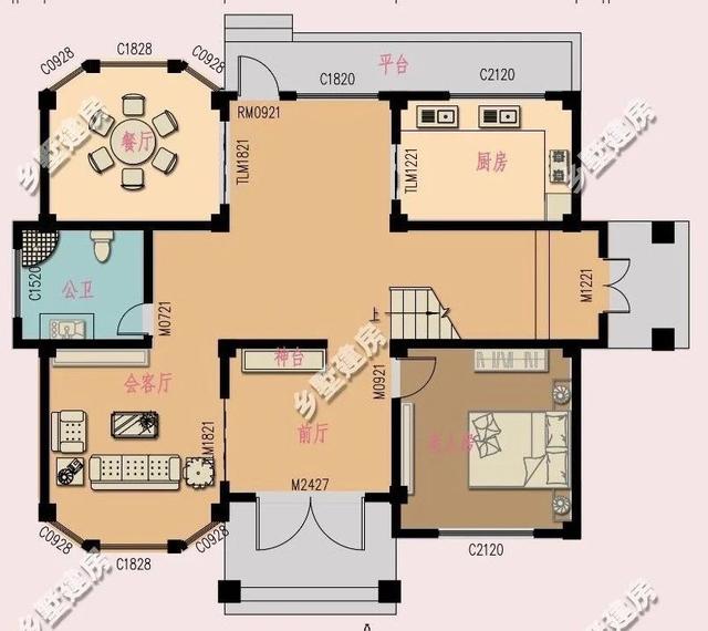 農村三層小洋房設計圖，給父母蓋一棟小院，過一個舒適的生活環境。