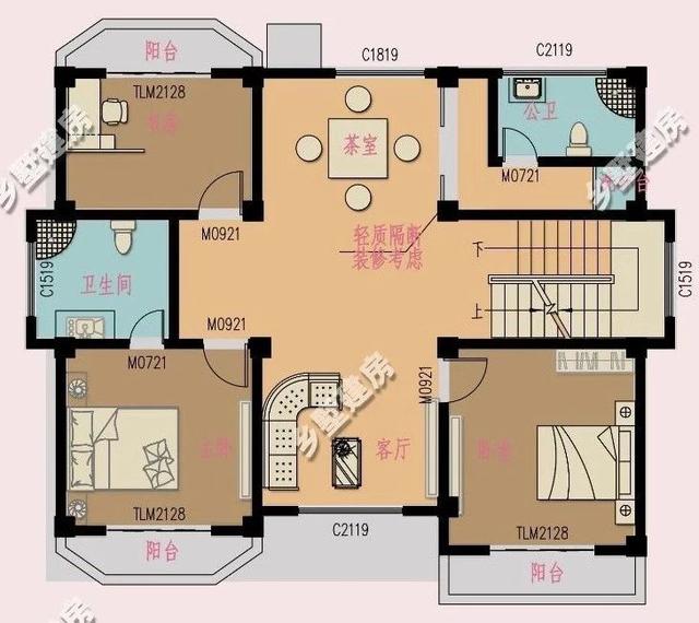 農村三層小洋房設計圖，給父母蓋一棟小院，過一個舒適的生活環境。