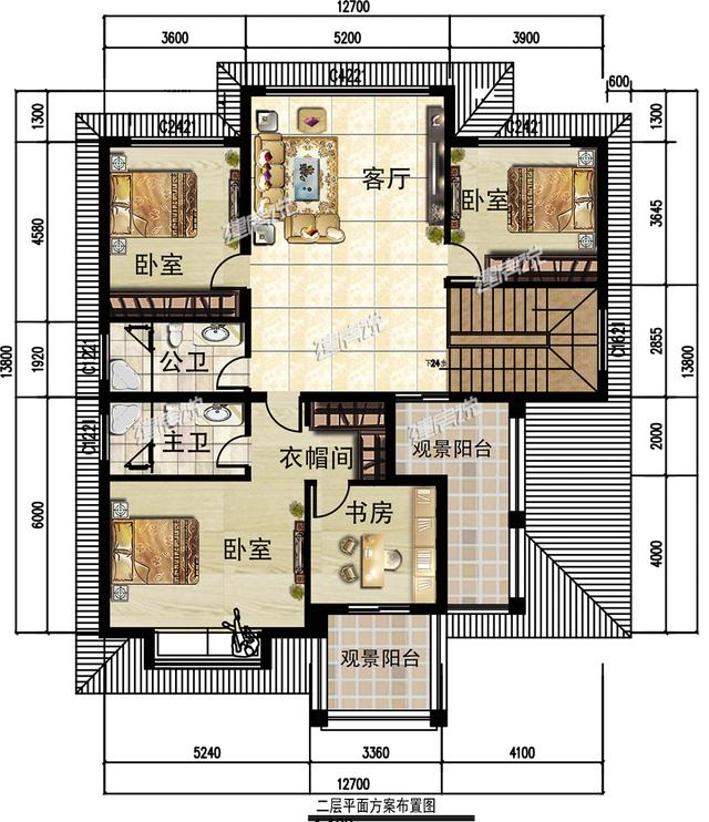 二層田園風別墅設計圖，高顏值，秒殺商品房，真的是極贊！