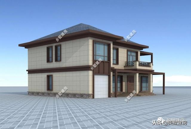 兩棟風格迥異的農村二層自建房，豪華的歐式，精致的美式，你更中意哪一款呢？