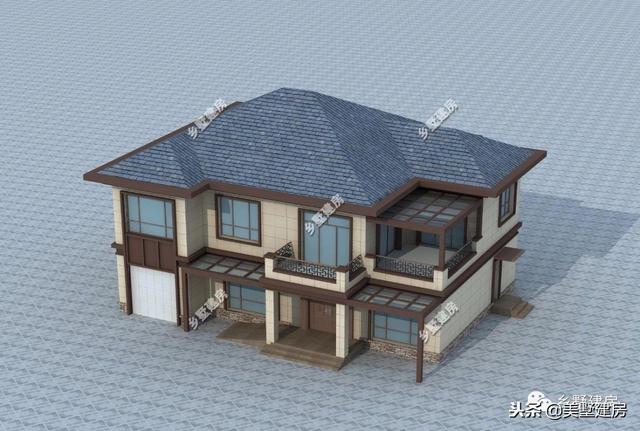 兩棟風格迥異的農村二層自建房，豪華的歐式，精致的美式，你更中意哪一款呢？