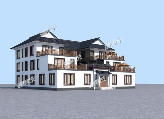 大氣三層四合院，占地方正，漂亮又接地氣，是開民宿最佳戶型。