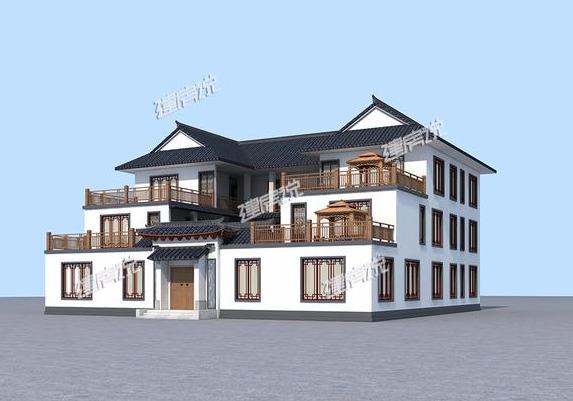 大氣三層四合院，占地方正，漂亮又接地氣，是開民宿最佳戶型。