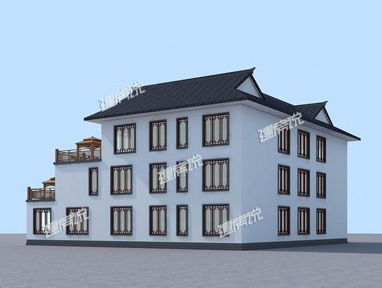 大氣三層四合院，占地方正，漂亮又接地氣，是開民宿最佳戶型。