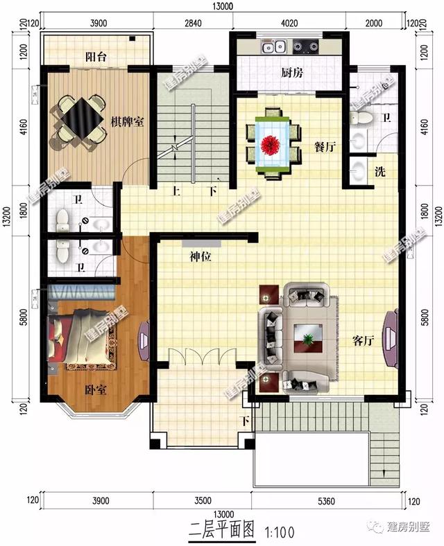 兩棟開間13米的四層農(nóng)村自建房，第二棟帶涼亭，第二棟帶架空層，建哪一棟都足夠讓人羨慕