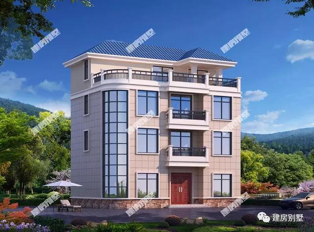 兩棟開間13米的四層農(nóng)村自建房，第二棟帶涼亭，第二棟帶架空層，建哪一棟都足夠讓人羨慕