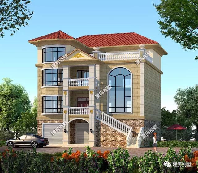 兩棟開間13米的四層農(nóng)村自建房，第二棟帶涼亭，第二棟帶架空層，建哪一棟都足夠讓人羨慕