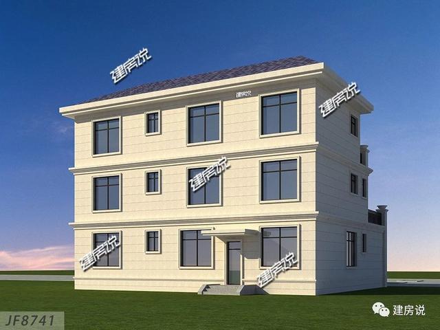 三層經典歐式別墅設計圖，戶型方正，特別是室內布局，我給100分都不嫌多