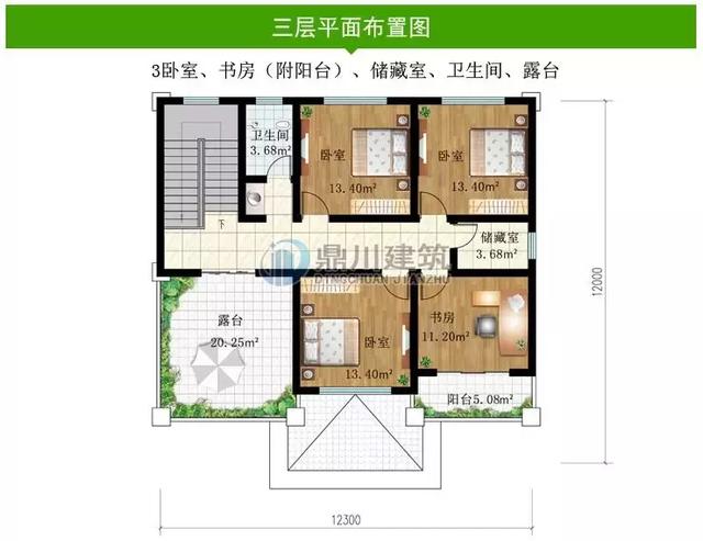 氣派又精致鄉村別墅設計圖，三層大氣美觀，農村建好回頭率超高