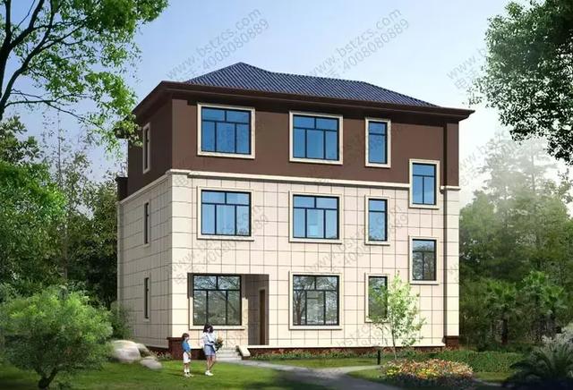 氣派又精致鄉村別墅設計圖，三層大氣美觀，農村建好回頭率超高