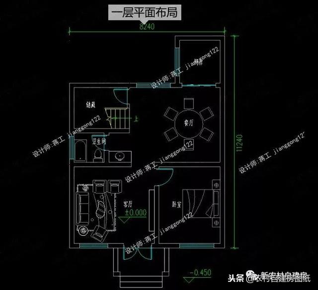小戶型鄉村別墅設計圖紙，3款三層4款二層，面積都不超過100平