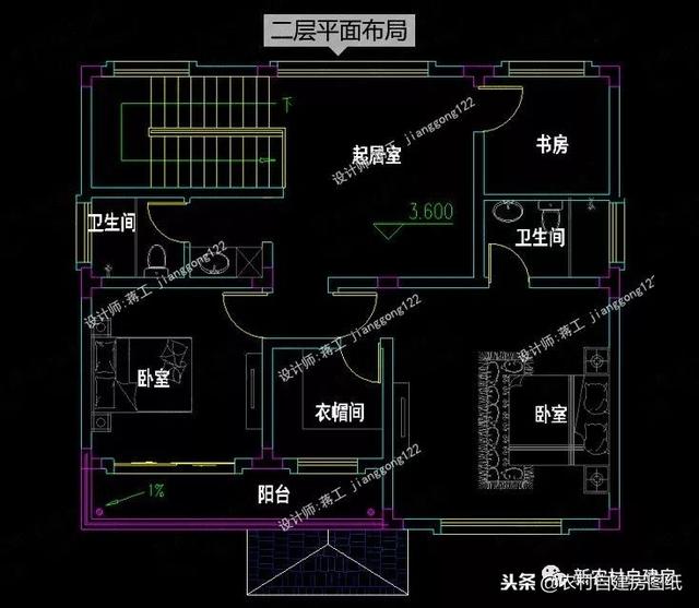 小戶型鄉村別墅設計圖紙，3款三層4款二層，面積都不超過100平