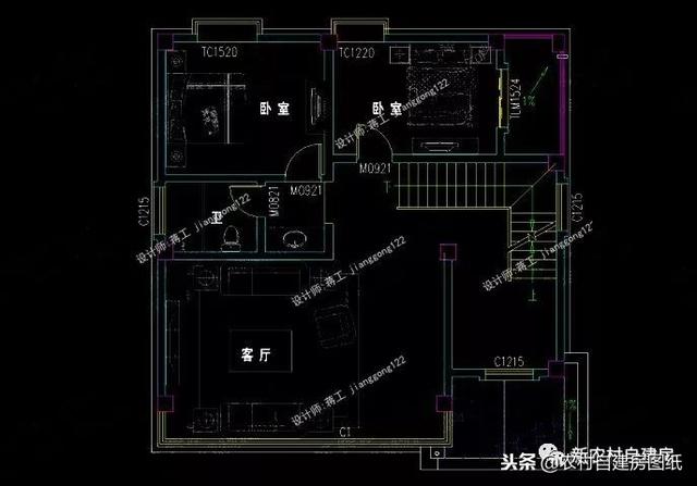小戶型鄉村別墅設計圖紙，3款三層4款二層，面積都不超過100平