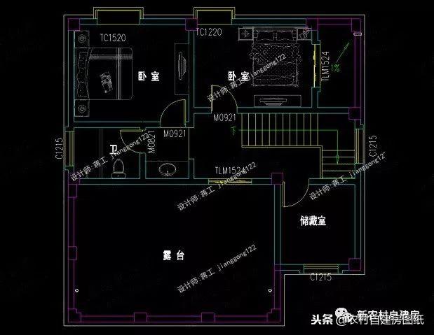 小戶型鄉村別墅設計圖紙，3款三層4款二層，面積都不超過100平