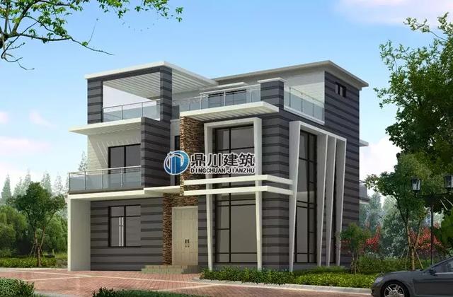 13套現代戶型小別墅設計圖，時尚簡約，年輕人超愛的戶型