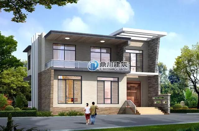 13套現代戶型小別墅設計圖，時尚簡約，年輕人超愛的戶型