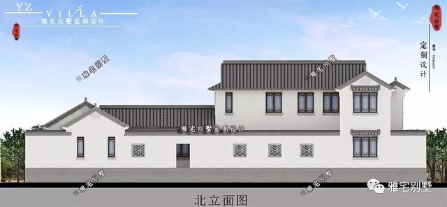 兩層唯美新中式別墅設計圖推薦，錯落有致，盡顯江南小情調