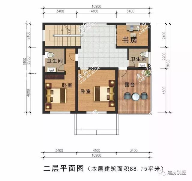 經典的兩棟自建房戶型設計圖，造價低且實用，你一定喜歡！