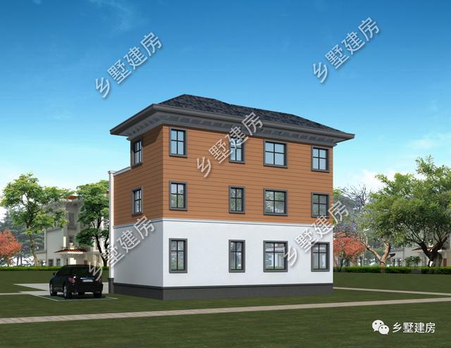 這款12X9米的小別墅設計圖實在太美了！茶室+雙露臺完美設計！