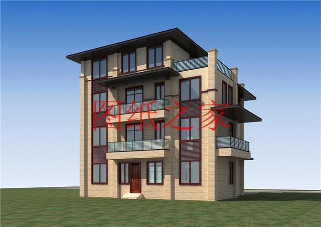 13.8X12.5米的四層別墅設計圖，170平大戶型，美觀奢華、氣勢恢宏！