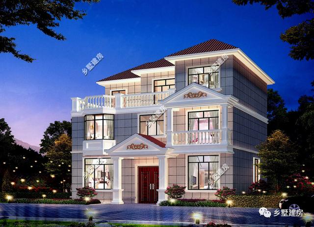 舒適優雅的三層洋房設計圖，美如仙境，最好的一切給最愛的家人！