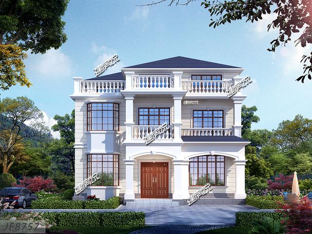 三層漂亮新中式別墅設計圖，讓你心動的別墅，您值得建造！