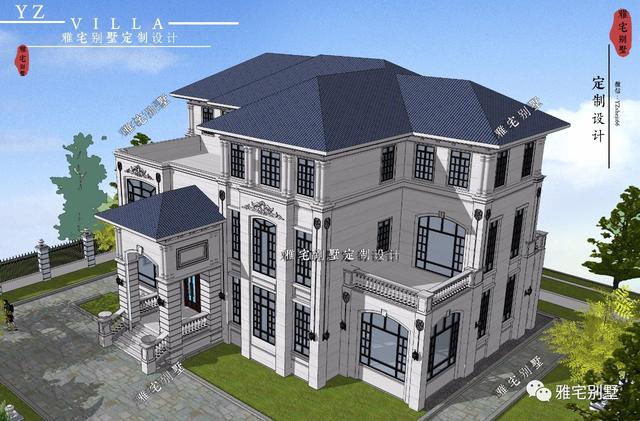 湖南三層歐式別墅設計圖，一套遠離城市喧囂的居家之所