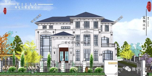 湖南三層歐式別墅設計圖，一套遠離城市喧囂的居家之所