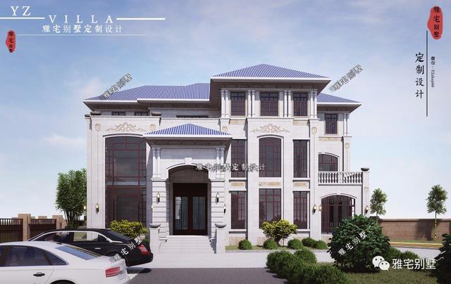 湖南三層歐式別墅設計圖，一套遠離城市喧囂的居家之所