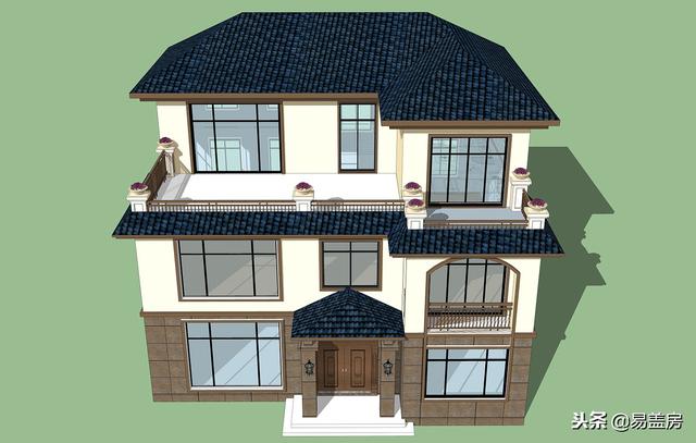 歐式別墅設(shè)計(jì)圖，家庭KTV配頂層露臺(tái)，生活享受引鄉(xiāng)親羨慕，造價(jià)60萬(wàn)