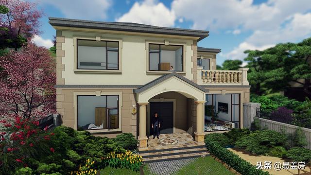 38萬鄉村別墅設計圖推薦，甘肅鋼結構歐式小樓性價比十足，真漂亮