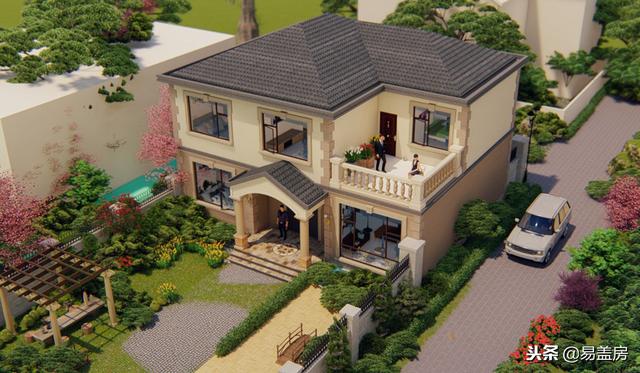 38萬鄉村別墅設計圖推薦，甘肅鋼結構歐式小樓性價比十足，真漂亮