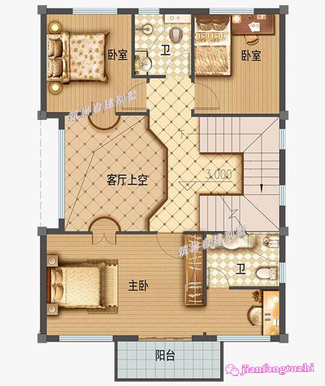 100平米以內農村四層小別墅設計圖，你的夢幻花園！