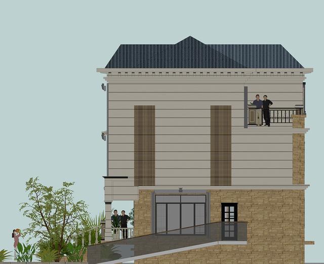 54萬360平方三層大氣別墅設計圖，室內布局盡然都是業主想法