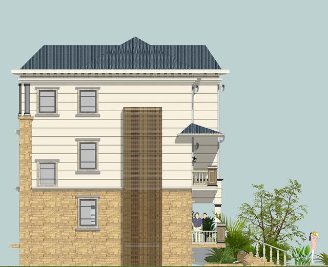 54萬360平方三層大氣別墅設計圖，室內布局盡然都是業主想法