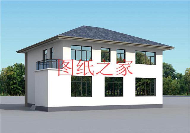 160平米的二層別墅設(shè)計圖，14X12米方正又實用，農(nóng)村建房的首選戶型！