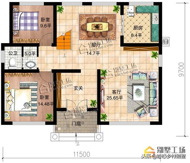 經典農村別墅設計圖紙，適合宅基地自建
