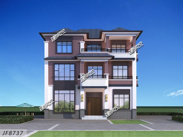 新中式別墅設計圖，農村富貴人家都這樣建，氣派，有品位