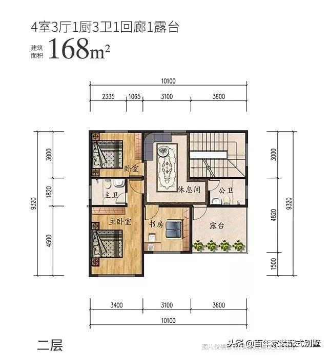 二層簡約風美式輕鋼別墅設計圖，20多萬定制，這款你喜歡嗎？