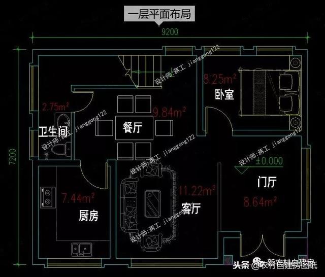 70平的農(nóng)村小戶型自建房屋，趕緊來挑選您喜歡的戶型吧！