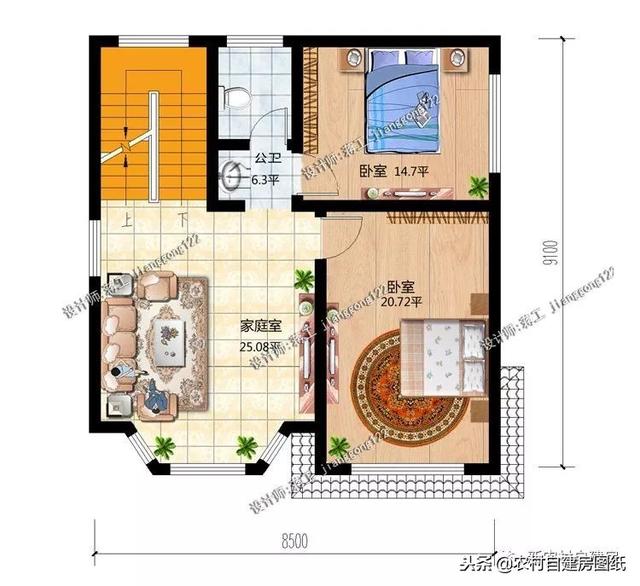 70平的農(nóng)村小戶型自建房屋，趕緊來挑選您喜歡的戶型吧！