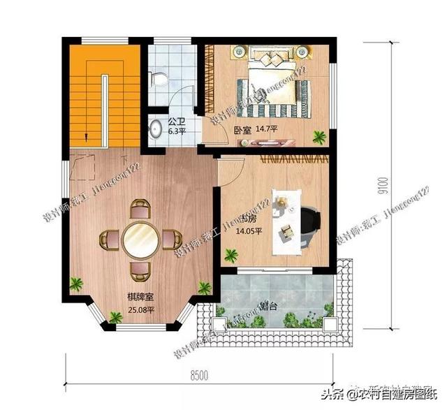 70平的農(nóng)村小戶型自建房屋，趕緊來挑選您喜歡的戶型吧！