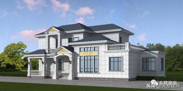 時尚洋氣農村別墅設計圖，怕成本太高？這兩套30萬左右的你肯定喜歡！