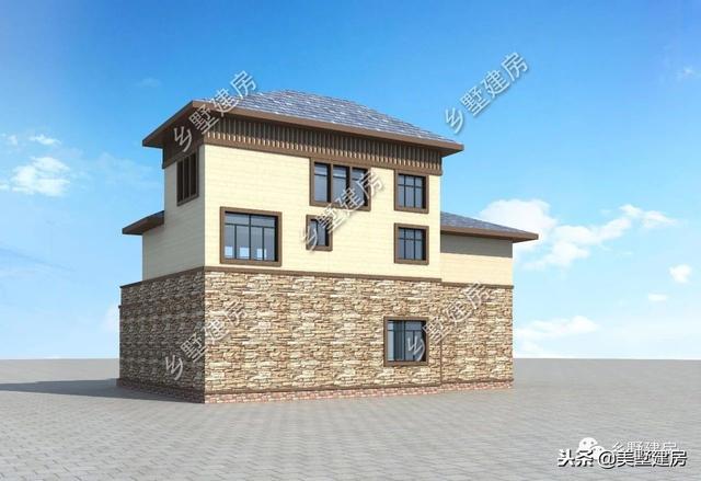 時尚洋氣農村別墅設計圖，怕成本太高？這兩套30萬左右的你肯定喜歡！