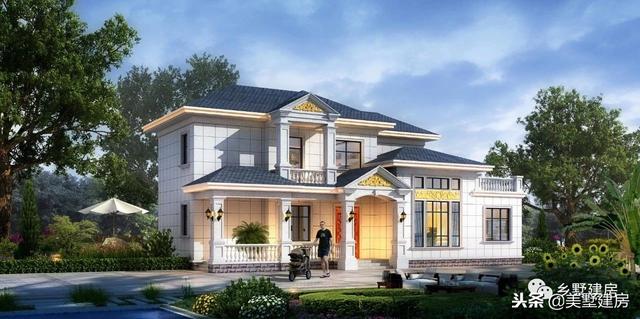 時尚洋氣農村別墅設計圖，怕成本太高？這兩套30萬左右的你肯定喜歡！