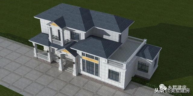 時尚洋氣農村別墅設計圖，怕成本太高？這兩套30萬左右的你肯定喜歡！