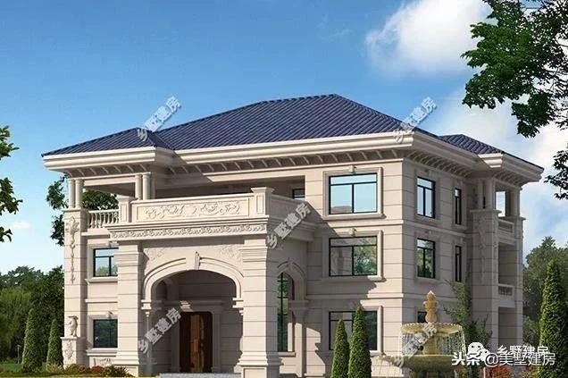 兩套農村三層別墅設計圖，錯落有致的新型別墅或布局方正的歐式