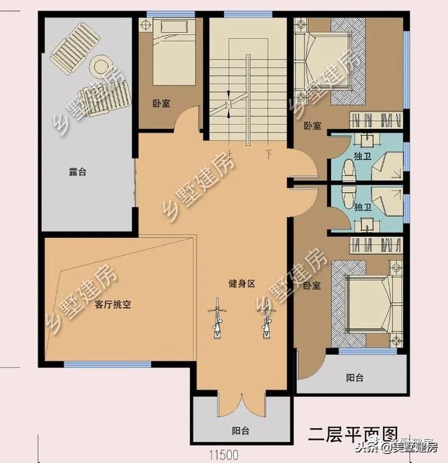 兩套農村三層別墅設計圖，錯落有致的新型別墅或布局方正的歐式